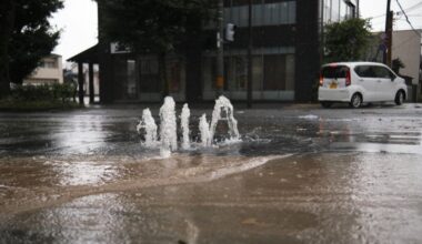 Record torrential rain continues in wide areas of Japan