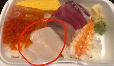 Can anyone here identify the meat circled in red please? (Chirashi bowl)