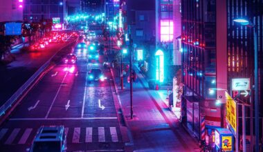 Road of lights - Kawanishi, Japan [OC]