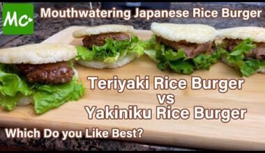 Mouthwatering Teriyaki & Yakiniku Rice Burger Recipe 照り焼き＆焼き肉ライスバーガー