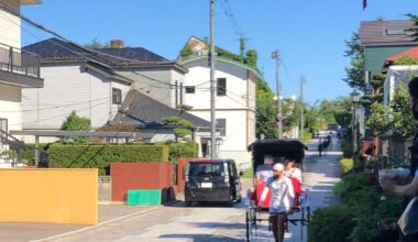 a jinrikisha in Hakodate