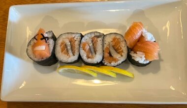 Customer brought the Nemo sushi pic as a joke to share with my boss. He whipped this up for us.