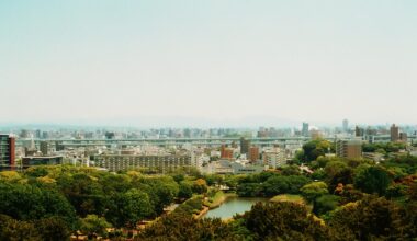 The view from Nagoya Tower on film (2017)