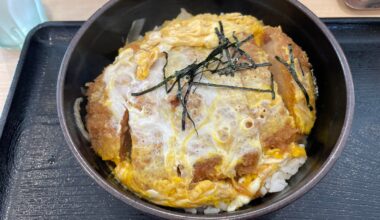 Katsudon from Yudetaro ❤️❤️❤️ Tastes so good and delicious! I thought it's small but it is bigger than I expected!