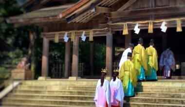 Shrine Ceremony at Mihojinja, Mihonoseki, Shimane