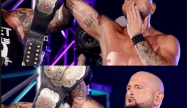 Karl Anderson sends a message to the world.