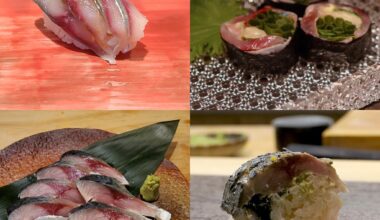 Shime Saba(Pickled Mackerel) Brands? I have Mitsuwa and Hmart nearby, and I would like to make some shime saba sushis either from unpickled frozen saba or a pickled one. Would greatly appreciate any recommendations! Pic is saba nigiri sushi, isobe maki, sashimi, and bou zushi.