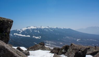 Yatsugatake Peaks as Seen from Tateshina (April '22)