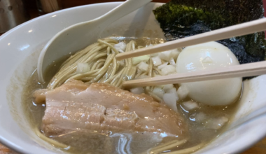 Low hydration noodles, perfectly matched with niboshi ramen soup (Ichikawa)
