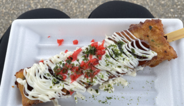 Okonomiyaki on a stick!