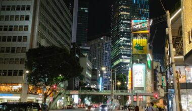 [OC] Took this, wandering through Shibuya last night