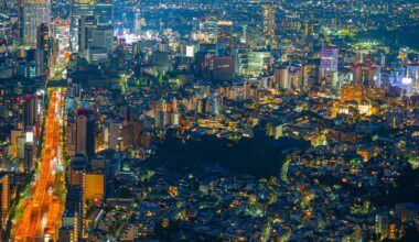 Tokyo looking toward the west