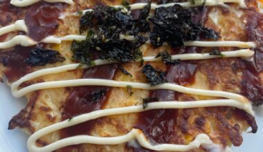 Homemade okonomiyaki