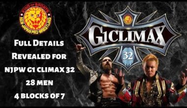 NJPW G1 Climax 32 Four Blocks of Seven Full Details REVEALED