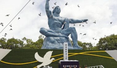 Nagasaki urges nuke elimination as city marks 77th A-bomb anniv.