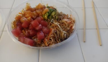 Salmon and Tuna Poke Bowl