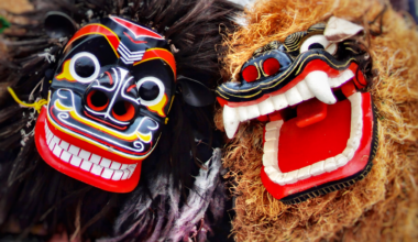 Shisamai Lion Dancers from Yonaguni Island, Okinawa [OC]