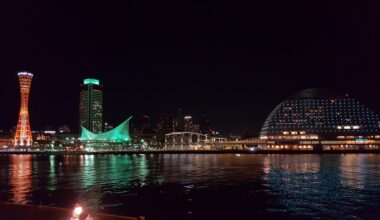 Kobe Harbor at Night