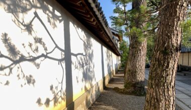 late afternoon shadows at Myōshinji