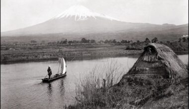 Passing by Mt. Fuji. c.1908