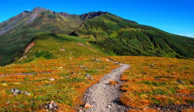 Autumn starting on Mount Chokai, two years ago today (Yamagata-ken)