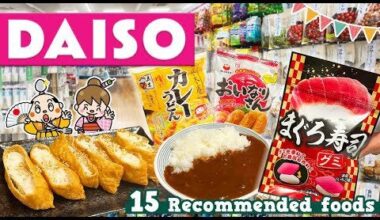 15 Daiso Food Review / 100 yen store in japan