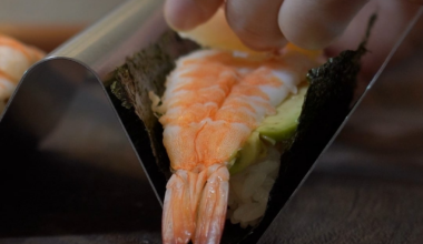 Ebi (shrimp) Temaki - Ep 13