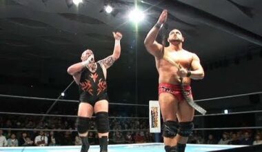 NO LIMIT (Naito and Yujiro) and The World Class Tag Team (Jado and Gedo) vs Bad Intentions (Giant Bernard and Karl Anderson), Tama Tonga, and King Fale: New Japan Pro Wrestling - NJPW New Japan Brave, April 24, 2011