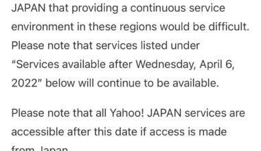 Can anyone explain why yahoo.co.jp is not available in Europe?