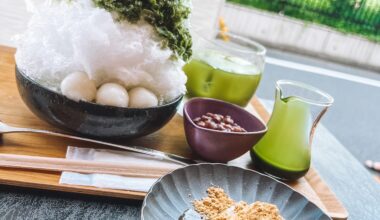 Matcha Kakigori at Omotesando.