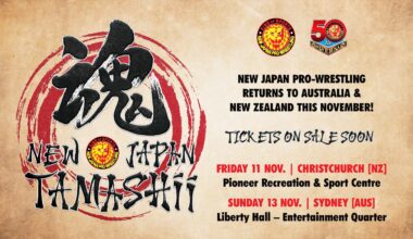 New Japan Pro-Wrestling is proud to announce the November launch of #NJPWTAMASHII, a new brand that will see big NJPW names compete in Australia and New Zealand, as well as highlight the very best in Australasian talent.