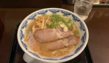 Tonkotsu ramen at Akanoren in Tokyo