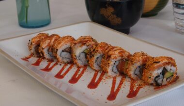 They call it 'Crazy Spicy Salmon'. Sushi purists look away.