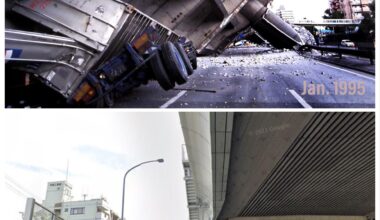 Hanshin Expressway, Kobe - 1995 & 2021