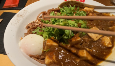 Mabotofu Curry Mazesoba at Marley-Ken in Ebisu (Tokyo)