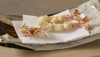 Prawn Tempura from Tempura Niitome in Nagoya - it was incredible