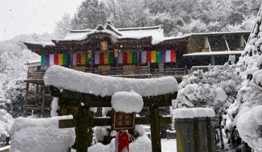 Tanukidani-fudō-in temple, Kyoto in winter