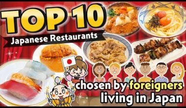 TOP 10 Japanese Restaurants chosen by foreigners living in Japan!