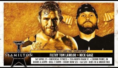 Tom Lawlor vs Nick Gage: BLP Heavyweight Championship match, Black Label Pro - Slamilton, April 21, 2018