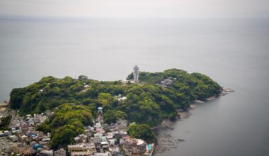 Enoshima Sea Candle from Above