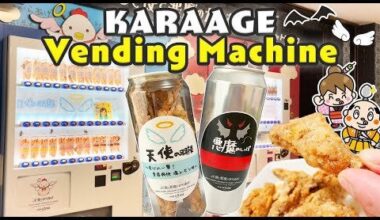 Vending Machine in Japan! Canned Karaage (fried chicken)