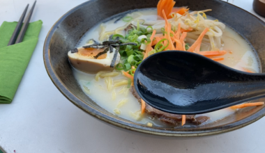 Chicken bone and beef ramen at Slurp Ramen Bar in Stuttgart (Germany)