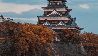 [OC] Hiroshima Castle in Autumn