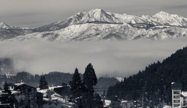 Myoko-san viewed from Nozawaonsen