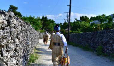 Festival on Taketomi Island in Okinawa prefecture