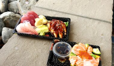 sashimi combo and Salmon tartare