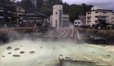 Yu-batake, Kusatsu Onsen, Gunma Pref.