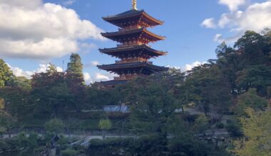 Five-story pagoda at Nariai-ji Temple, Miyazu, Kyoto Prefecture