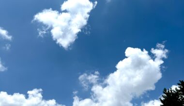 Lovely heart cloud in Kyoto