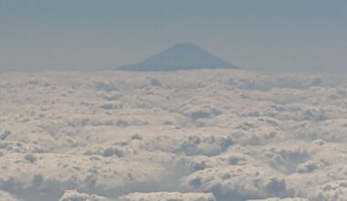 Mt. Fuji as seen from my flight into Haneda